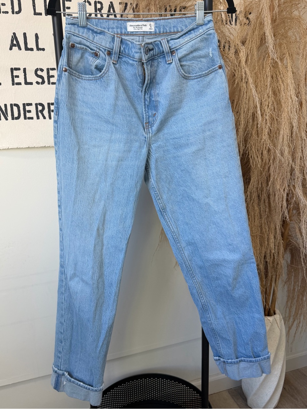 Abercrombie & Fitch Light Blue Straight Leg Jeans